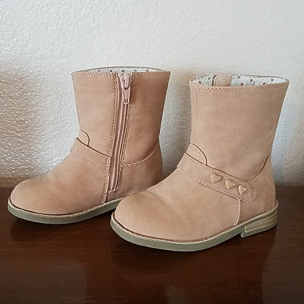 Children's Place Faux Suede Ankle Boots